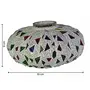 Mosaic Melon Votive Large Glass Candle Holder Stand with Free Candle, 2 image