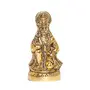Hanuman ji Statue Sitting in Metal Hanuman ji Idol Bajrangbali Murti Gift Article Decorative Showpiece, 3 image