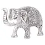 Silver Metal Medium Size Elephant for Home Decor, 4 image