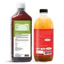 99.9% Amla juice 1L + Organic Apple cider vinegar 500 ml for better digestion healthy skin and hair and boosted immunity, 2 image