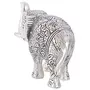 Silver Metal Medium Size Elephant for Home Decor, 5 image