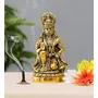 Hanuman ji Statue Sitting in Metal Hanuman ji Idol Bajrangbali Murti Gift Article Decorative Showpiece