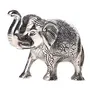 Silver Metal Medium Size Elephant for Home Decor, 2 image