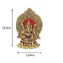 Lord Ganesha Statue Sitting on Lotus Flower and Giving Blessing Idols for Home Decor, 2 image