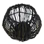 Wire Tangle Small Votive Black Metal Candle Holder Stand with Free Candle, 2 image