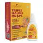 Triple Haldi Plus Drops- turmeric extract for Stronger Immunity Added with Dalchini Kali Mirch Pippali Adrak & Stevia for extra care : 30 ml
