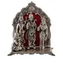 Silver Plated Ram Darbar Hanuman Ram Sita Laxman Statue Idol