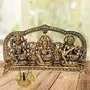 Laxmi Ganesh Saraswati Idol Gold Plated Showpiece Statute for House Warming Gift & Home Decor Congratulatory Gift Wedding Gift Return Gift