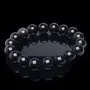 Stone Black Obsidian Beads Bracelet for Grounding 10 mm For Man, Woman, Boys & Girls- Color: Black (Pack of 1 Pc.), 4 image