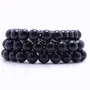 Stone Black Obsidian 12 mm Beads Bracelet for Grounding For Man, Woman, Boys & Girls- Color: Black (Pack of 1 Pc.), 5 image