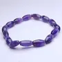 Stone Amethyst Tube Shape Healing Bracelet for Psychic For Man, Woman, Boys & Girls- Color: Purple (Pack of 1 Pc.), 3 image
