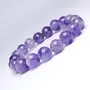 Stone Amethyst Bead Bracelet For Man, Woman, Boys & Girls- Color: Purple (Pack of 1 Pc.), 5 image