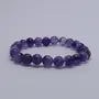 Stone Amethyst 10 mm Bead Bracelet For Man, Woman, Boys & Girls- Color: Purple (Pack of 1 Pc.), 2 image
