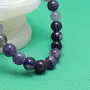 Stone Amethyst 10 mm Bead Bracelet For Man, Woman, Boys & Girls- Color: Purple (Pack of 1 Pc.), 4 image
