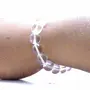 Stone Clear Quartz 10 mm Bead Bracelet For Man, Woman, Boys & Girls- Color: Clear (Pack of 1 Pc.), 3 image