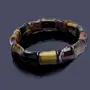 Stone Tiger Eye Dumroo Bracelet For Man, Woman, Boys & Girls- Color: Brown (Pack of 1 Pc.), 5 image