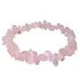 Stone Rose Quartz Chip Bracelet For Man, Woman, Boys & Girls- Color: Pink (Pack of 1 Pc.), 2 image