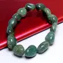 Stone Moss Agate Tumble Bracelet For Man, Woman, Boys & Girls- Color: Green (Pack of 1 Pc.), 4 image