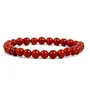 Stone Red Jasper Beads Bracelet for Inner Strength For Man, Woman, Boys & Girls- Color: Red (Pack of 1 Pc.), 2 image