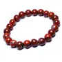 Stone Red Jasper Beads Bracelet for Inner Strength For Man, Woman, Boys & Girls- Color: Red (Pack of 1 Pc.), 3 image