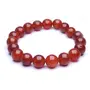 Stone Carnelian Love Heart bracelet For Man, Woman, Boys & Girls- Color: Orange (Pack of 1 Pc.), 3 image