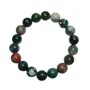 Stone Bloodstone (Heliotrope) Big bead bracelet For Man, Woman, Boys & Girls- Color: Multicolor (Pack of 1 Pc.), 2 image