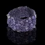 Stone Amethyst Chips Bracelet For Man, Woman, Boys & Girls- Color: Purple (Pack of 1 Pc.), 2 image