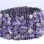 Stone Amethyst Chips Bracelet For Man, Woman, Boys & Girls- Color: Purple (Pack of 1 Pc.), 3 image