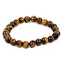 Stone Tiger Eye Beads Bracelet For Man, Woman, Boys & Girls- Color: Yellow (Pack of 1 Pc.), 2 image