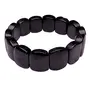 Stone Black Tourmaline Broad Bracelet For Man, Woman, Boys & Girls- Color: Black (Pack of 1 Pc.), 2 image