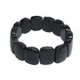 Stone Black Tourmaline Broad Bracelet For Man, Woman, Boys & Girls- Color: Black (Pack of 1 Pc.), 4 image