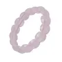 Stone Rose Quartz Flat Bracelet For Man, Woman, Boys & Girls- Color: Pink (Pack of 1 Pc.), 3 image