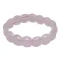 Stone Rose Quartz Flat Bracelet For Man, Woman, Boys & Girls- Color: Pink (Pack of 1 Pc.), 4 image