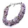 Stone Amethyst Cluster Chip Bracelet For Man, Woman, Boys & Girls- Color: Purple (Pack of 1 Pc.), 3 image