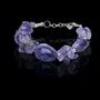 Stone Amethyst Tumble Chip Bracelet For Man, Woman, Boys & Girls- Color: Purple (Pack of 1 Pc.), 3 image