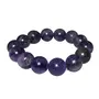 Stone Amethyst Bead Bracelet (Small) For Man, Woman, Boys & Girls- Color: Purple (Pack of 1 Pc.), 2 image