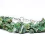 Stone Jade Chip Cluster Bracelet For Man, Woman, Boys & Girls- Color: Green (Pack of 1 Pc.), 2 image