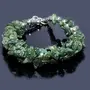 Stone Jade Chip Cluster Bracelet For Man, Woman, Boys & Girls- Color: Green (Pack of 1 Pc.), 6 image