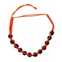 Stone 5 Mukhi Rudraksha Bracelet for Meditation For Man, Woman, Boys & Girls- Color: Brown/Orange (Pack of 1 Pc.), 3 image