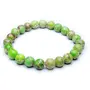 Stone Gaspeite 8 mm Bead Bracelet For Man, Woman, Boys & Girls- Color: Green (Pack of 1 Pc.), 3 image