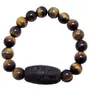 Stone Tiger Eye with Tibetan Bead For Man, Woman, Boys & Girls- Color: Multi color (Pack of 1 Pc.), 2 image