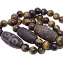 Stone Tiger Eye with Tibetan Bead For Man, Woman, Boys & Girls- Color: Multi color (Pack of 1 Pc.), 3 image