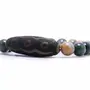 Stone Blood Stone with Tibetan Bead For Man, Woman, Boys & Girls- Color: Green (Pack of 1 Pc.), 2 image