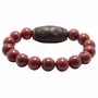 Stone Red Jasper with Tibetan Bead For Man, Woman, Boys & Girls- Color: Red (Pack of 1 Pc.), 3 image
