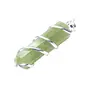 Stone Green Aventurine Wrapped Energy Point Pendant For Man, Woman, Boys & Girls- Color- Green (Pack of 1 Pc.), 3 image