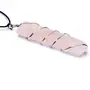 Stone Rose Quartz Spiral Flat Pendant For Man, Woman, Boys & Girls- Color- Pink (Pack of 1 Pc.), 2 image