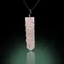 Stone Rose Quartz Spiral Flat Pendant For Man, Woman, Boys & Girls- Color- Pink (Pack of 1 Pc.), 5 image