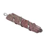 Stone Red Jasper Flat Wrap Pendent For Man, Woman, Boys & Girls- Color- Red (Pack of 1 Pc.), 2 image