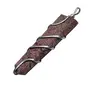 Stone Red Jasper Flat Wrap Pendent For Man, Woman, Boys & Girls- Color- Red (Pack of 1 Pc.), 3 image