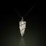 Stone Clear Quartz Wire Wrapped Energy Pendant For Man, Woman, Boys & Girls- Color- Clear (Pack of 1 Pc.), 4 image